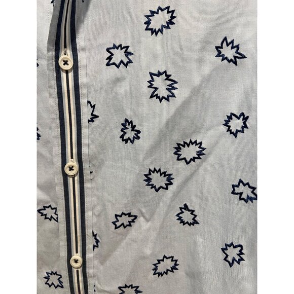 Bugatchi Stitched Button Up Dress Shirt - Size M - Picture 2 of 4